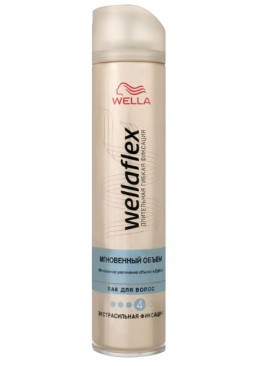 Лак для волос Wella Wellaflex Мгновенный объем экстрасильной фиксация, 250 мл